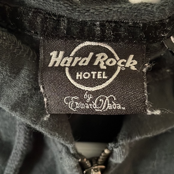 Hard Rock Cafe Black Designer Full Zippered Hoodie Jacket - Picture 5 of 5
